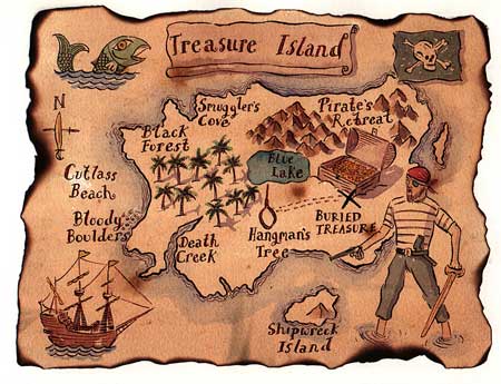 treasure island maps